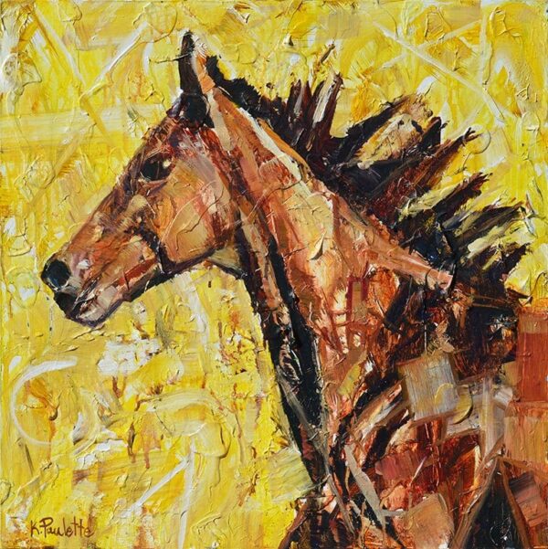 horse painting by Kent Paulette
