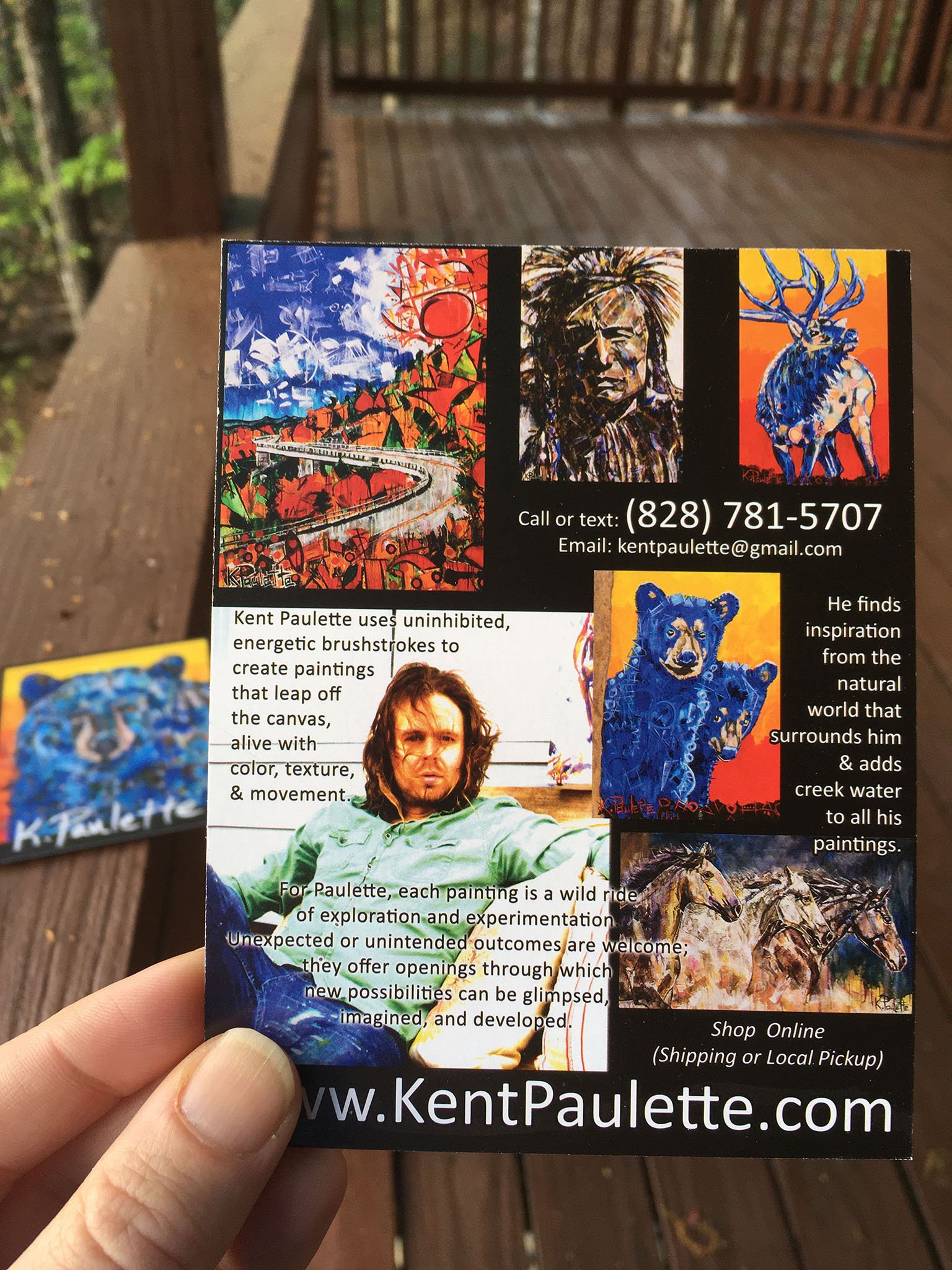 Cards from Kent Paulette art gallery in Banner Elk, NC.