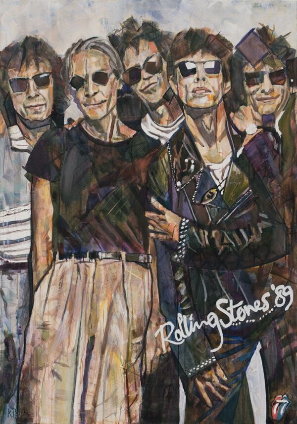Painting of The Rolling Stones